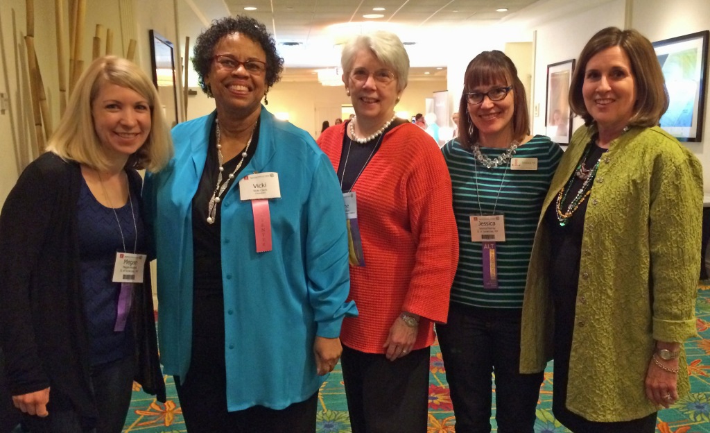 Junior League of Syracuse members with AJLI faculty at a Junior League conference, March 2014